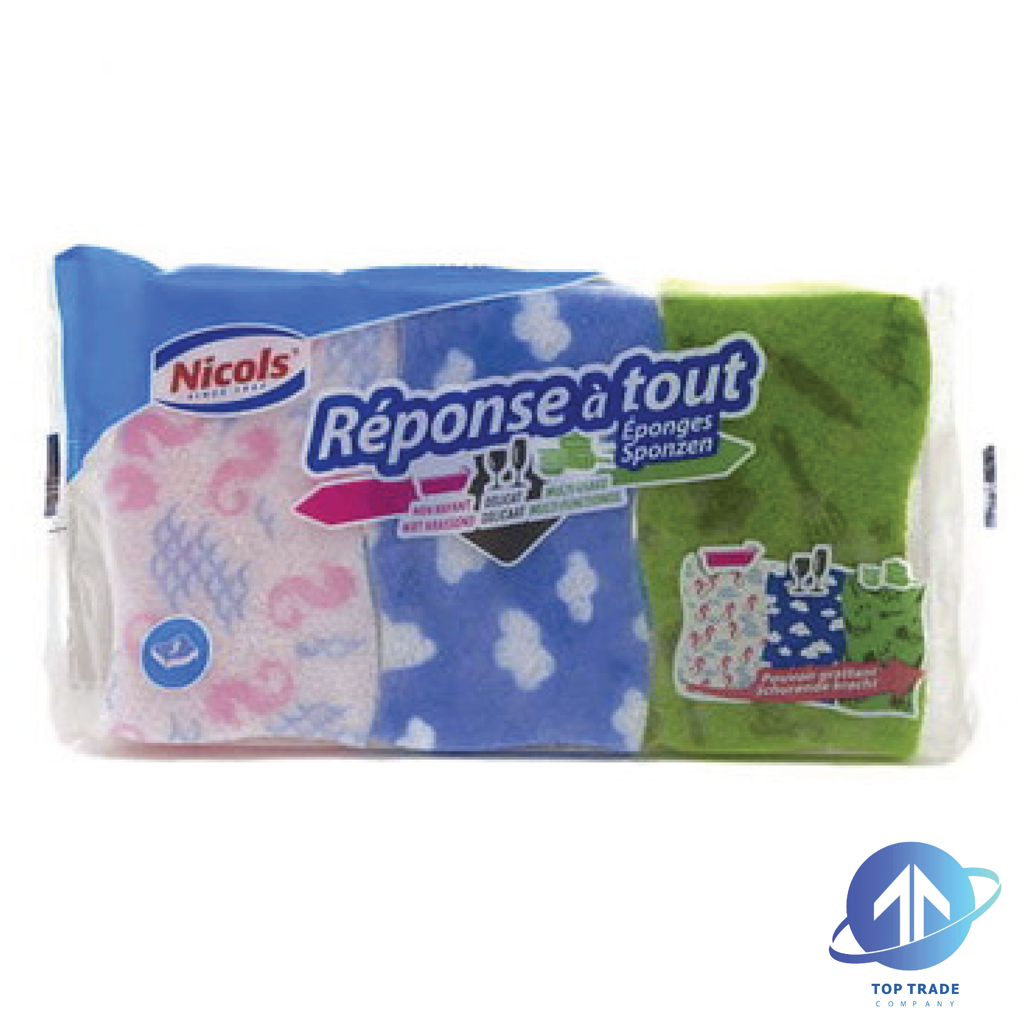 Nicols scouring pad all uses 3pcs